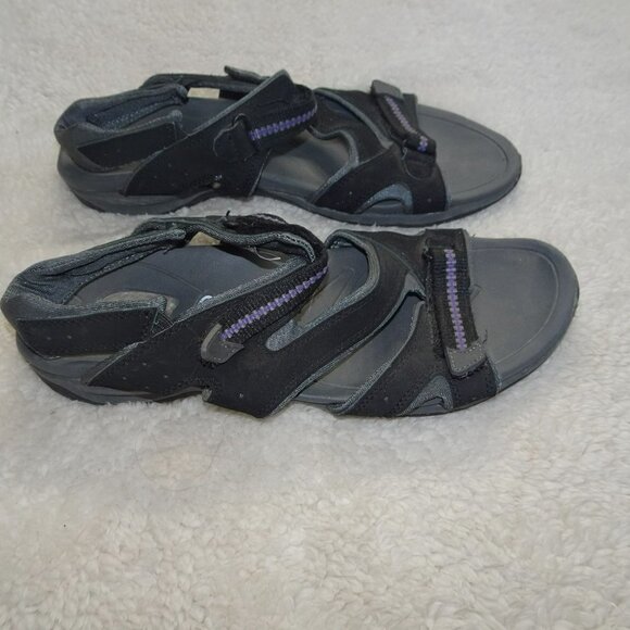 Dr Scholls Naveen III Strap Sandals Flats Leather Straps Size 10 - Picture 3 of 7